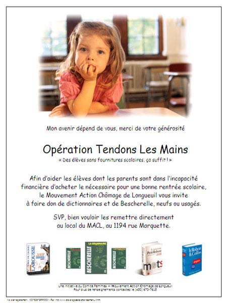 Affiche pour Dictionnaires et Bescherelles - 2008